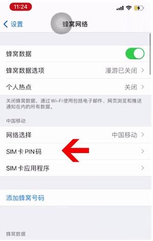 郓城苹果14维修网分享如何给iPhone14的SIM卡设置密码 