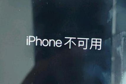 郓城苹果服务网点分享锁屏界面显示“iPhone 不可用”如何解决 