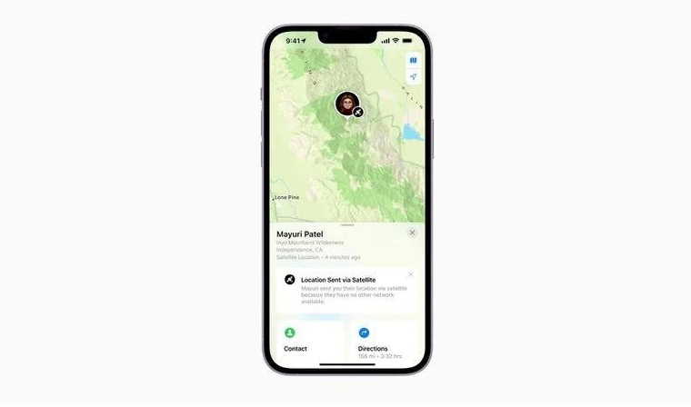郓城苹果14维修分享iPhone14系列中 FindMy功能通过卫星分享位置方法教程 